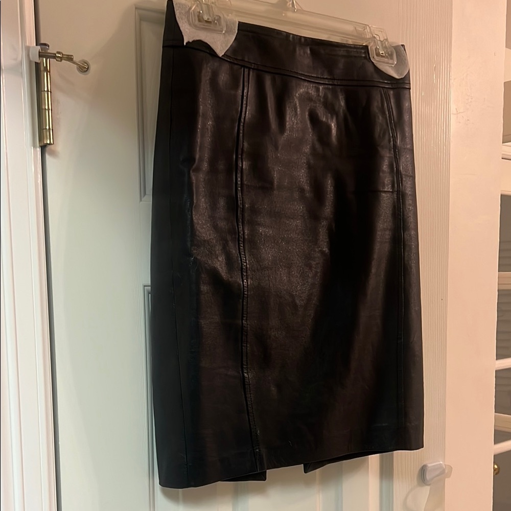Black Leather Skirt
